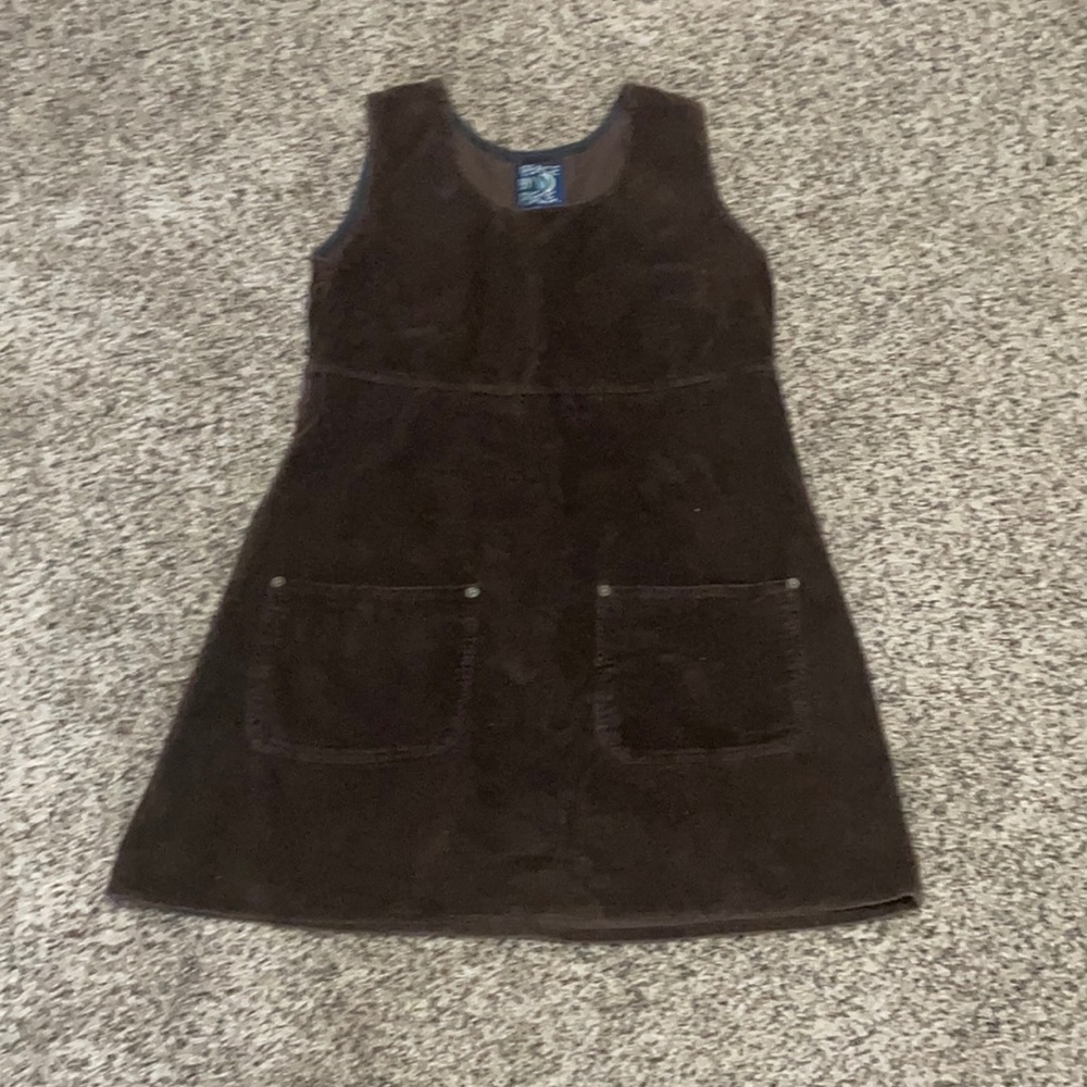 Brown corduroy dress